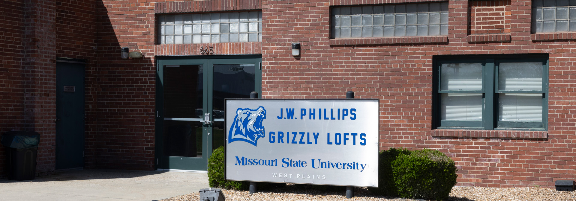Front of the Grizzly Lofts