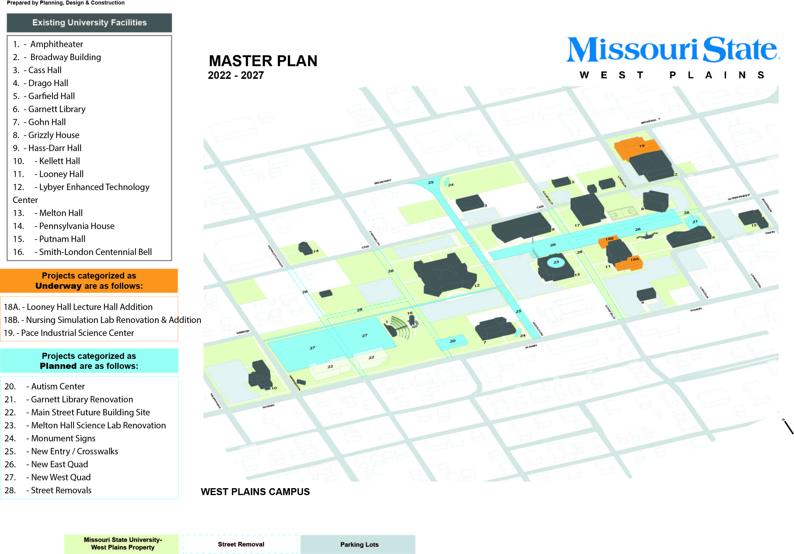 Campus Master Plan map
