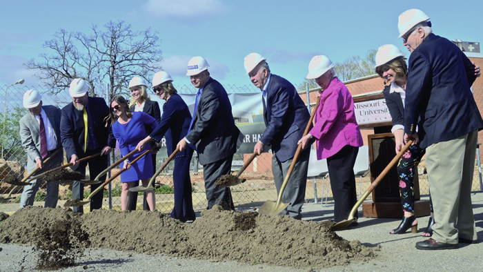 Groundbreaking ceremony for Hass-Darr Hall
