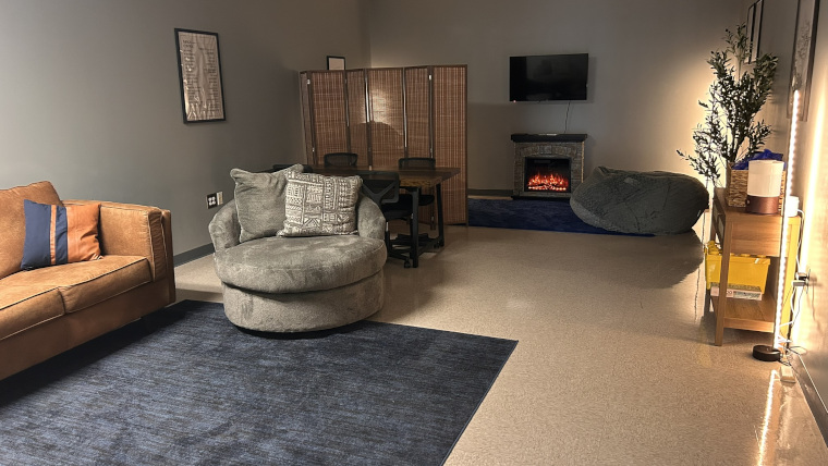 the counseling center's relaxation room