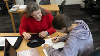 student with a tutor