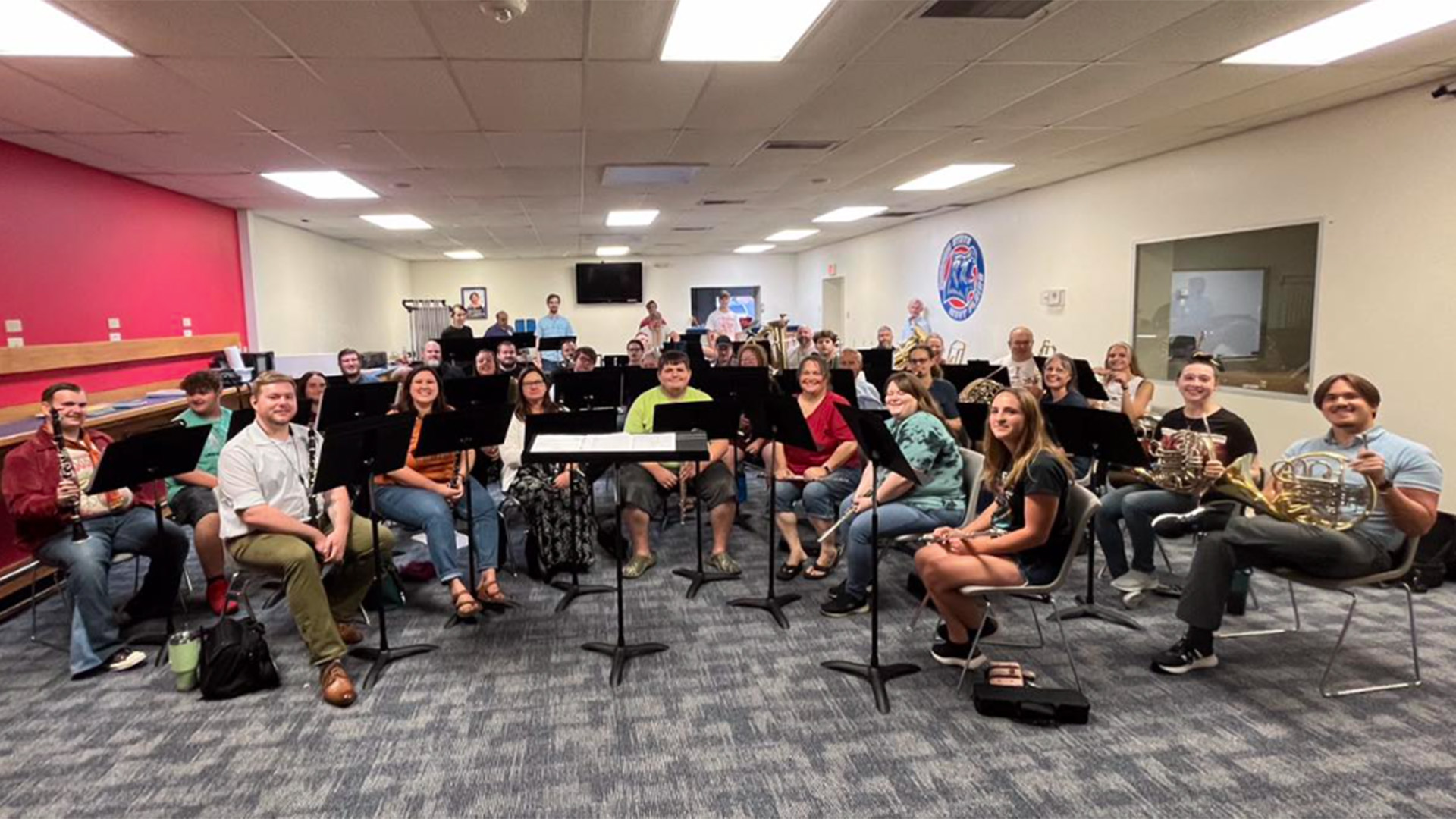 Community Band room full of players