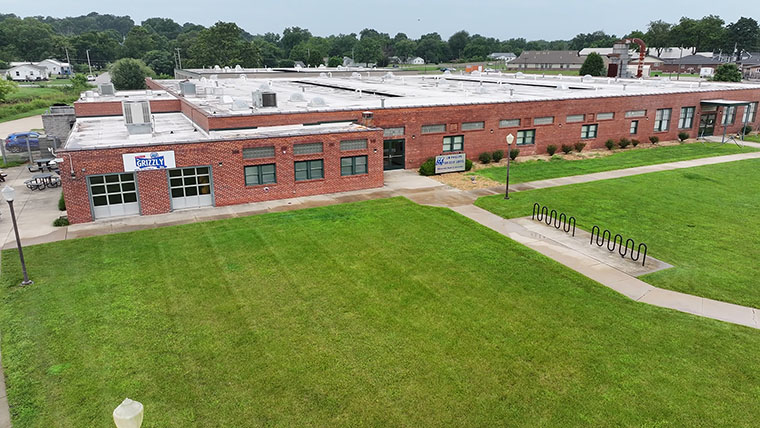 Bird's eye view of the Grizzly Lofts