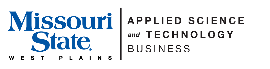 Applied Science & Technology - Business and Missouri State-West Plains Wordmark