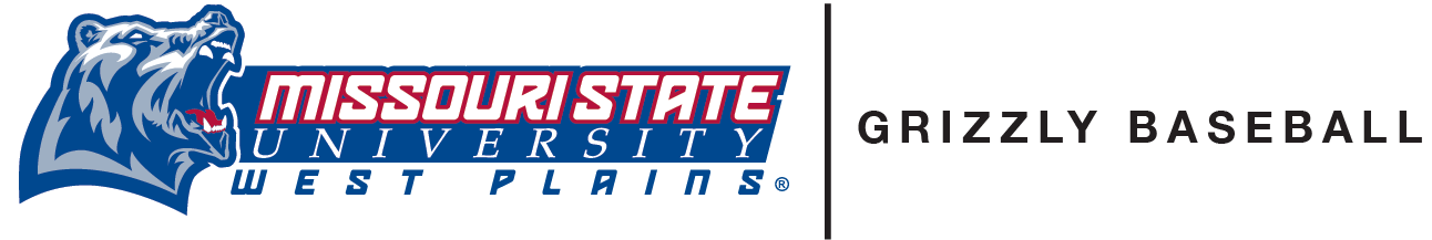 Grizzly Baseball - Grizzly Head and Athletic style Missouri State-West Plains Wordmark
