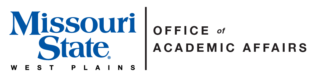 Office of Academic Affairs and Missouri State-West Plains Wordmark