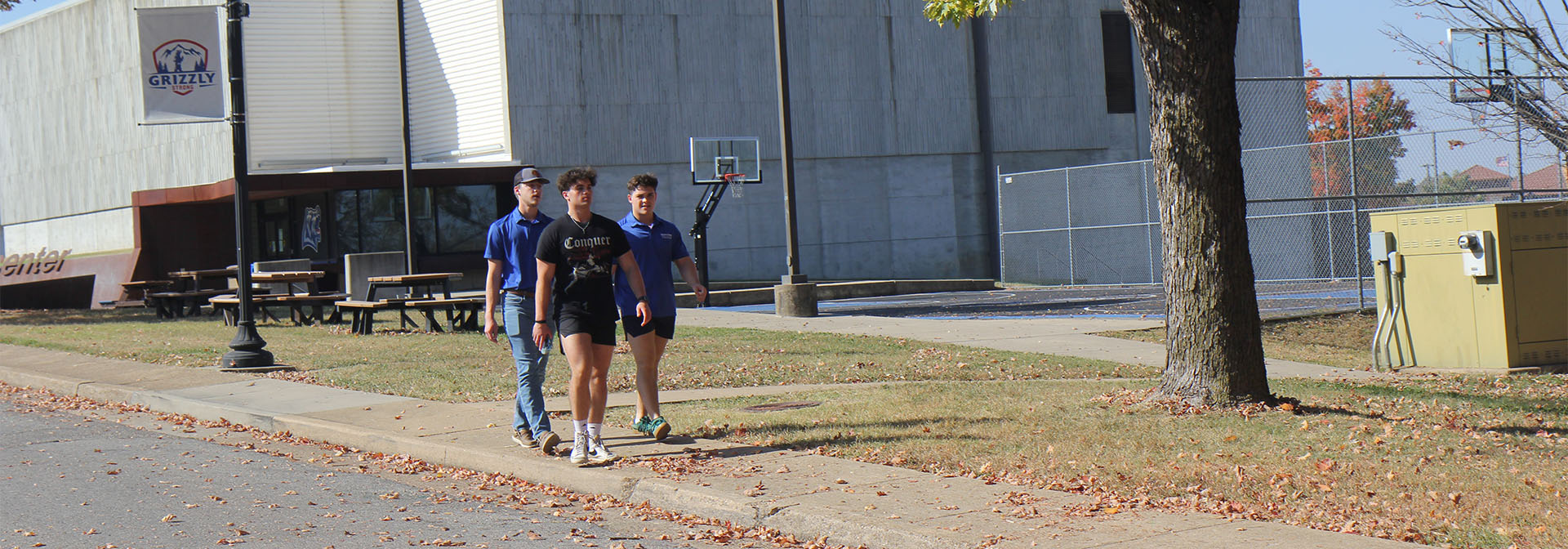 Students Walking in Fall