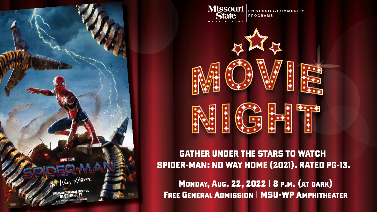 Welcome Week Movie at the Amp - Spider-Man - No Way Home