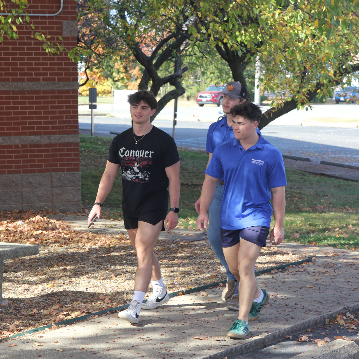Students Walking in fall