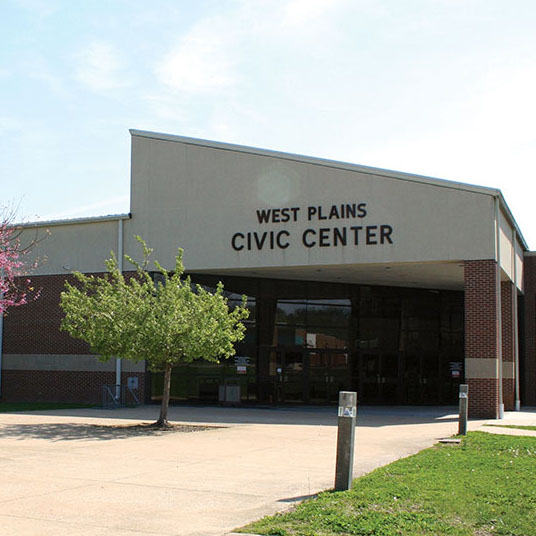 Exterior of the West Plains Civic Center