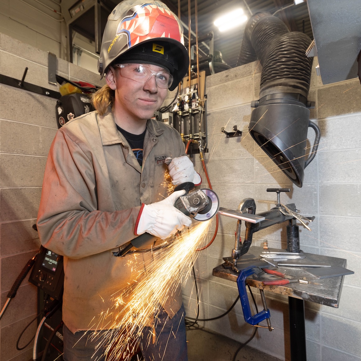 Welding Student