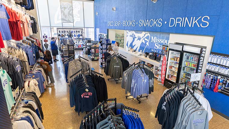 Inside the Drago College Bookstore