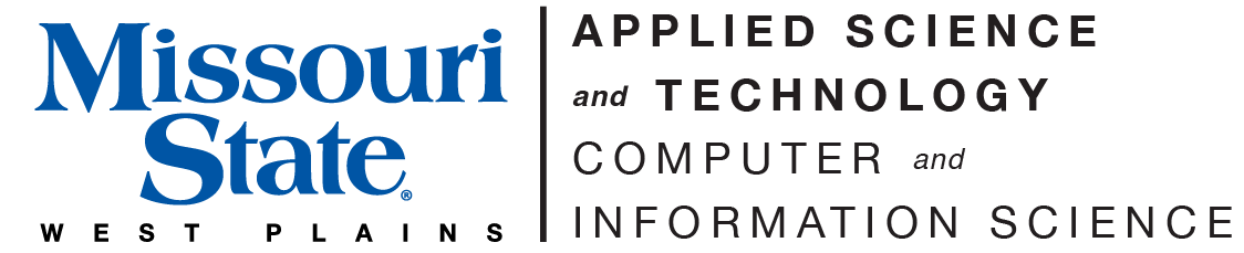 Applied Science & Technology - Computer & Information Science and Missouri State-West Plains Wordmark