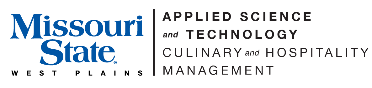 Applied Science & Technology - Culinary & Hospitality Management and Missouri State-West Plains Wordmark