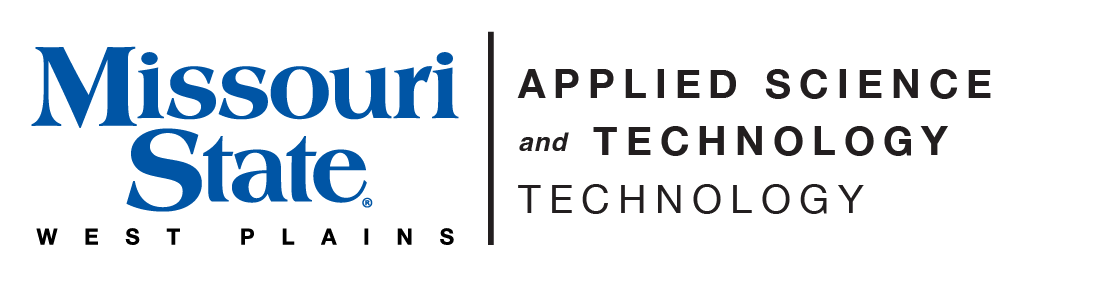 Applied Science & Technology - Technology and Missouri State-West Plains Wordmark