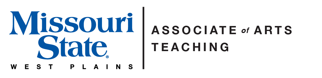 Associate of Arts Teaching and Missouri State-West Plains Wordmark