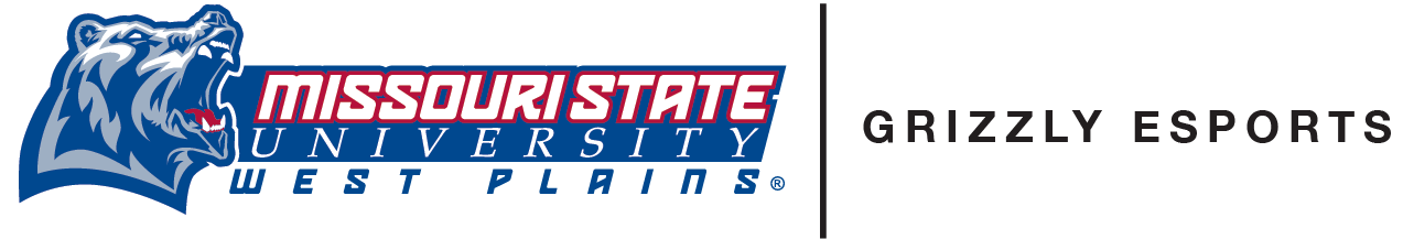 Grizzly Esports - Grizzly Head and Athletic style Missouri State-West Plains Wordmark