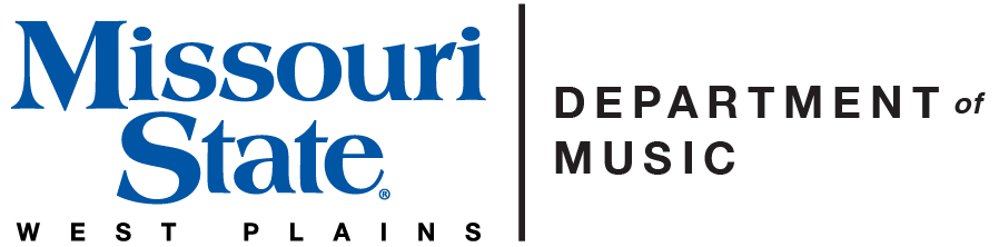 Department of Music and Missouri State-West Plains Wordmark