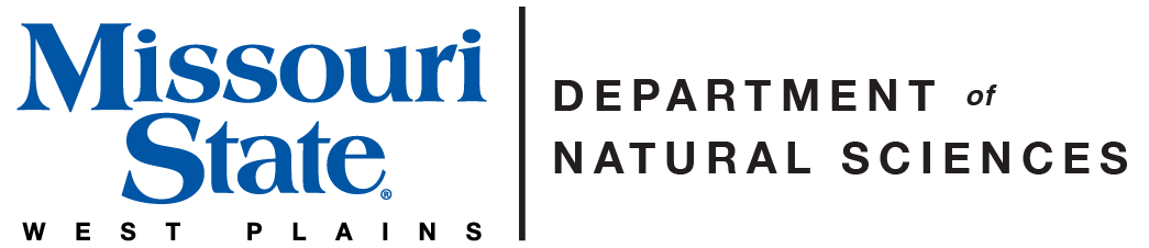 Department of Natural Sciences and Missouri State-West Plains Wordmark