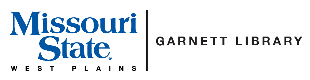 Garnett Library and Missouri State-West Plains Wordmark