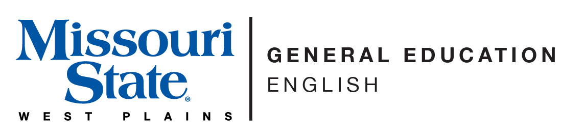 General Education - English and Missouri State-West Plains Wordmark