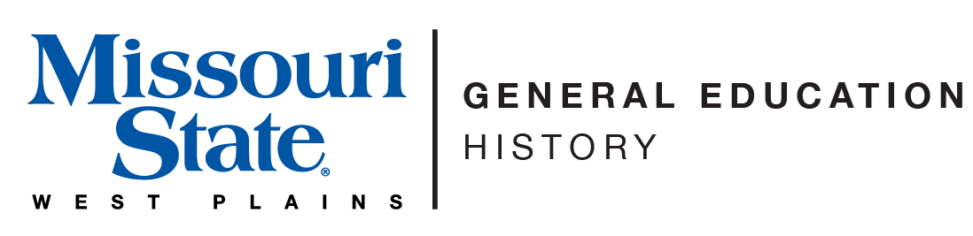 General Education - History and Missouri State-West Plains Wordmark