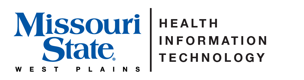 Health Information Technology and Missouri State-West Plains Wordmark