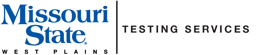 Testing Services and Missouri State-West Plains Wordmark