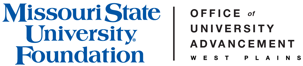 Office of University Advancement West Plains and Missouri State-West Plains Wordmark